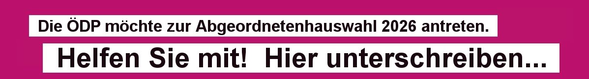 Aufruf für Unterstützungsunterschriften